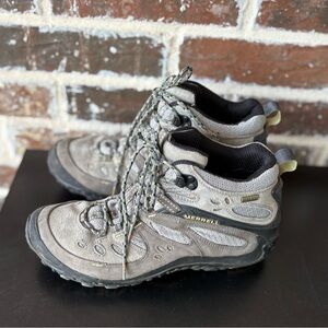 Merrell Siren Waterproof Mid GTX OrthoLite Gray Hiking Boots Size 9.5